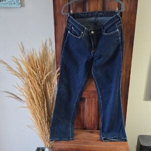 Elegant Dark Blue Boot Cut Women's Jeans